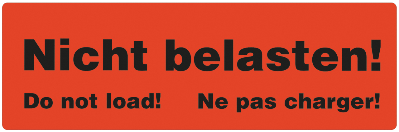 Signal-Etikett selbstklebend