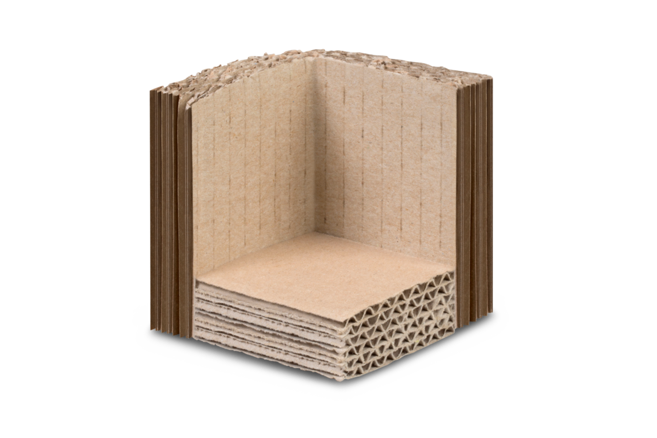 Schutzecke aus Wellpappe