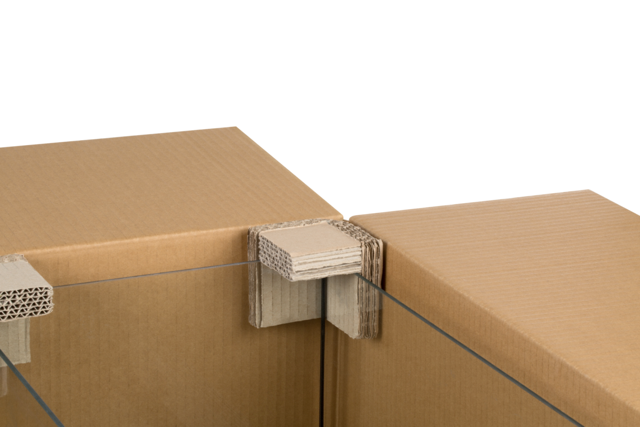 Schutzecke aus Wellpappe