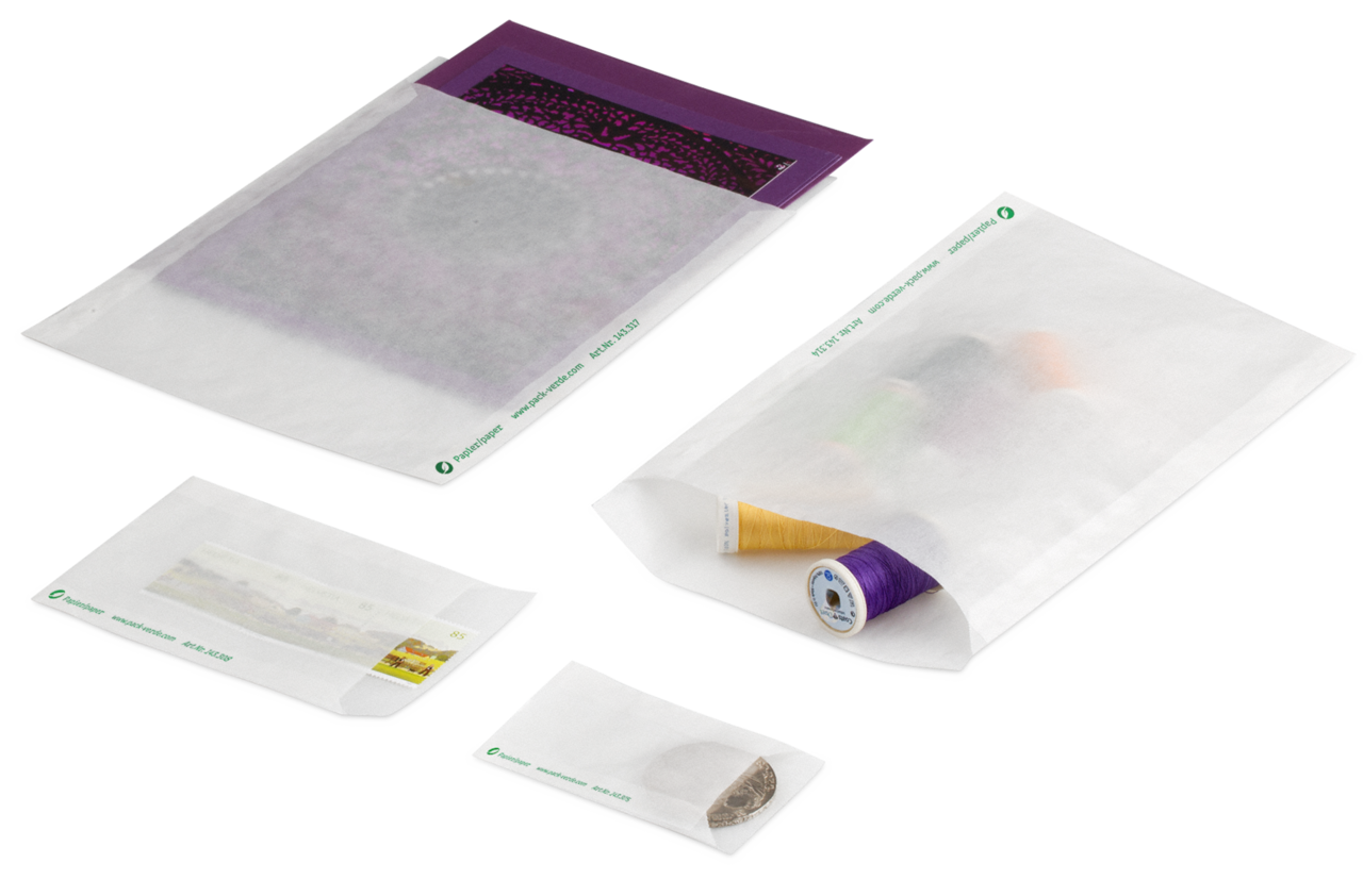 Flachbeutel aus Pergaminpapier