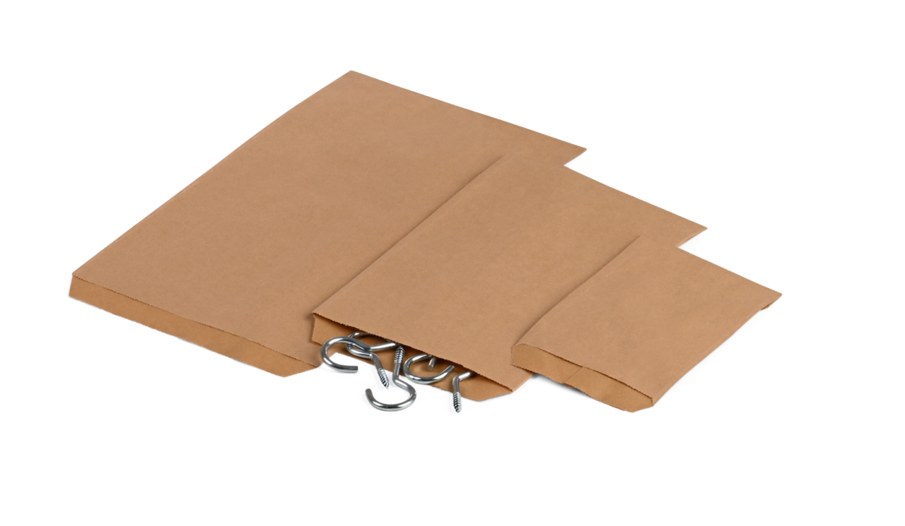 Flachbeutel aus Kraftpapier