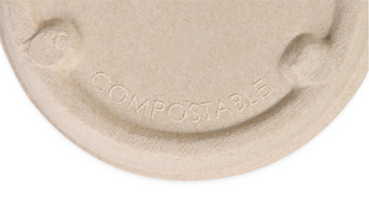 Dressingbecher aus Bagasse & Deckel