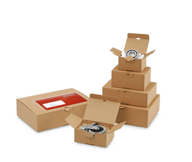 Blitzbodenkarton QUICK-BOX® mit Steckverschluss, braun