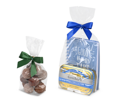 Kreuzbodenbeutel aus Zellglas