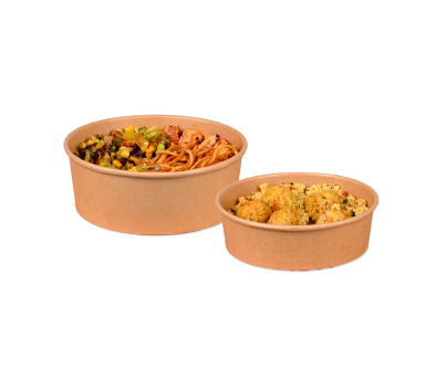 Men&uuml;schale aus Pappe rund