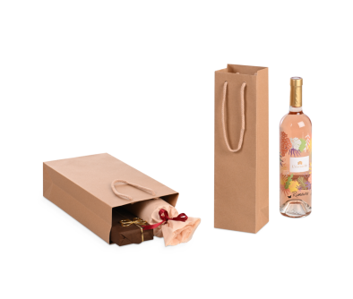 Geschenktasche aus Kraftpapier natur braun