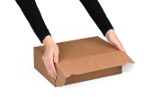 Klappschachtel mit Einstecklaschen, innen weiß