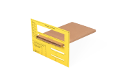 Kreuzverpackung / Buchverpackung braun MECAWELL® STRONG