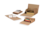 Kreuzverpackung / Buchverpackung braun MECAWELL® STRONG