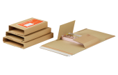 Kreuzverpackung / Buchverpackung braun MECAWELL® STRONG