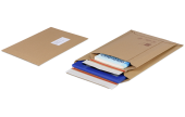 Wellpapp-Versandtasche braun