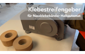 Klebestreifengeber für Nassklebebänder Halbautomat