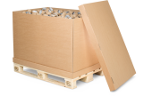 Paletten-Container 4-teilig aus Wellpappe
