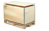 Die Paletten-Container sind geeignet als Fracht- und Exportverpackung für weltweiten Versand