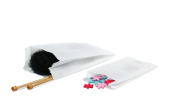 Papierfaltenbeutel weiß