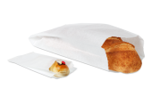Papierfaltenbeutel weiß