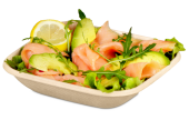 Schale aus Bagasse quadratisch