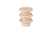Dressingbecher aus Bagasse & Deckel