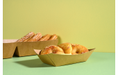 umweltfreundliche, unbedruckte Snacktrays sind ideal für Ihre Gastronomie geeignet