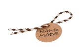 Geschenk- & Produktanhänger mit Verschluss-Kordel