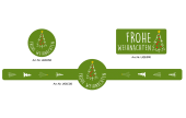 Schalen und mehr verschließen und verzieren Sie zur Weihnachtszeit ansprechend mit dem Design «Waldweihnacht» – in unserem Web-Shop in 3 Ausführungen erhältlich
