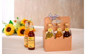 der Tragekarton lässt sich z.B. mit Geschenkbändern oder Motiv-Etiketten ganz einfach in eine hübsche Geschenkverpackung verwandeln
