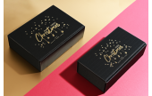 Flaschen-Geschenkkarton GOLDEN WISHES