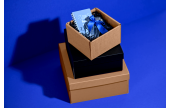 Geschenkschachtel mit Deckel «offene Welle»