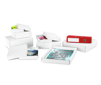 Stülpdeckelkarton weiß