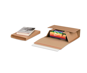 Kreuzverpackung / Buchverpackung MECAWELL® STRONG braun