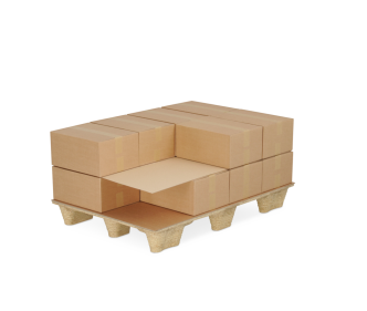 Palettenzwischenlage aus Wellpappe