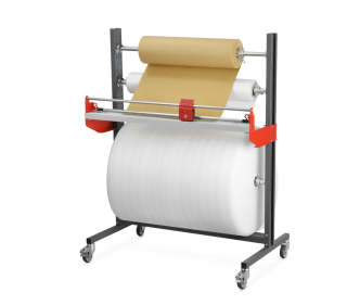 Bestückung mit 3 Rollen - mögliche Kombination: Rollen mit Ø 90 cm & 30 cm & 20 cm
