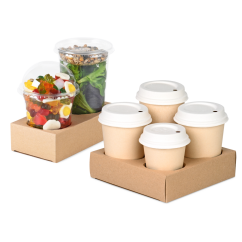 Tragehilfe für Becher aus Karton