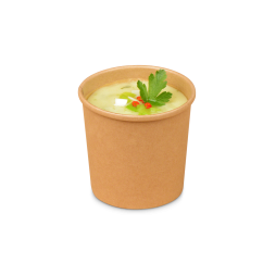 Pappbecher/Suppenbecher braun PREMIUM