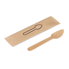 Holz-Kaffeelöffel gewachst, einzeln verpackt