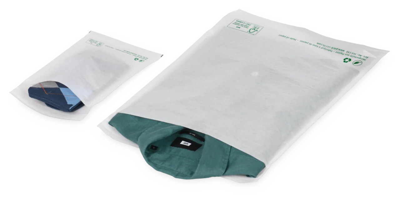 Flachbeutel aus Pergaminpapier mit Selbstklebeverschluss