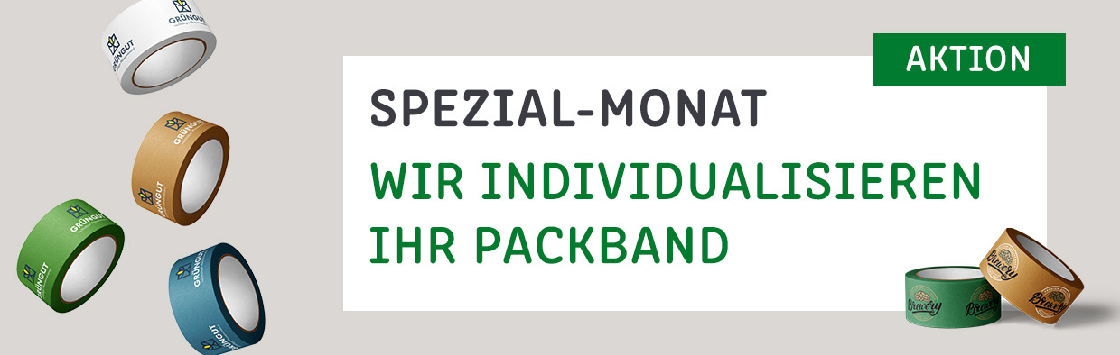 Banner zum MEDEWO-Spezialangebot für bedruckte Klebebänder Banner zum MEDEWO-Spezialangebot für bedruckte Klebebänder