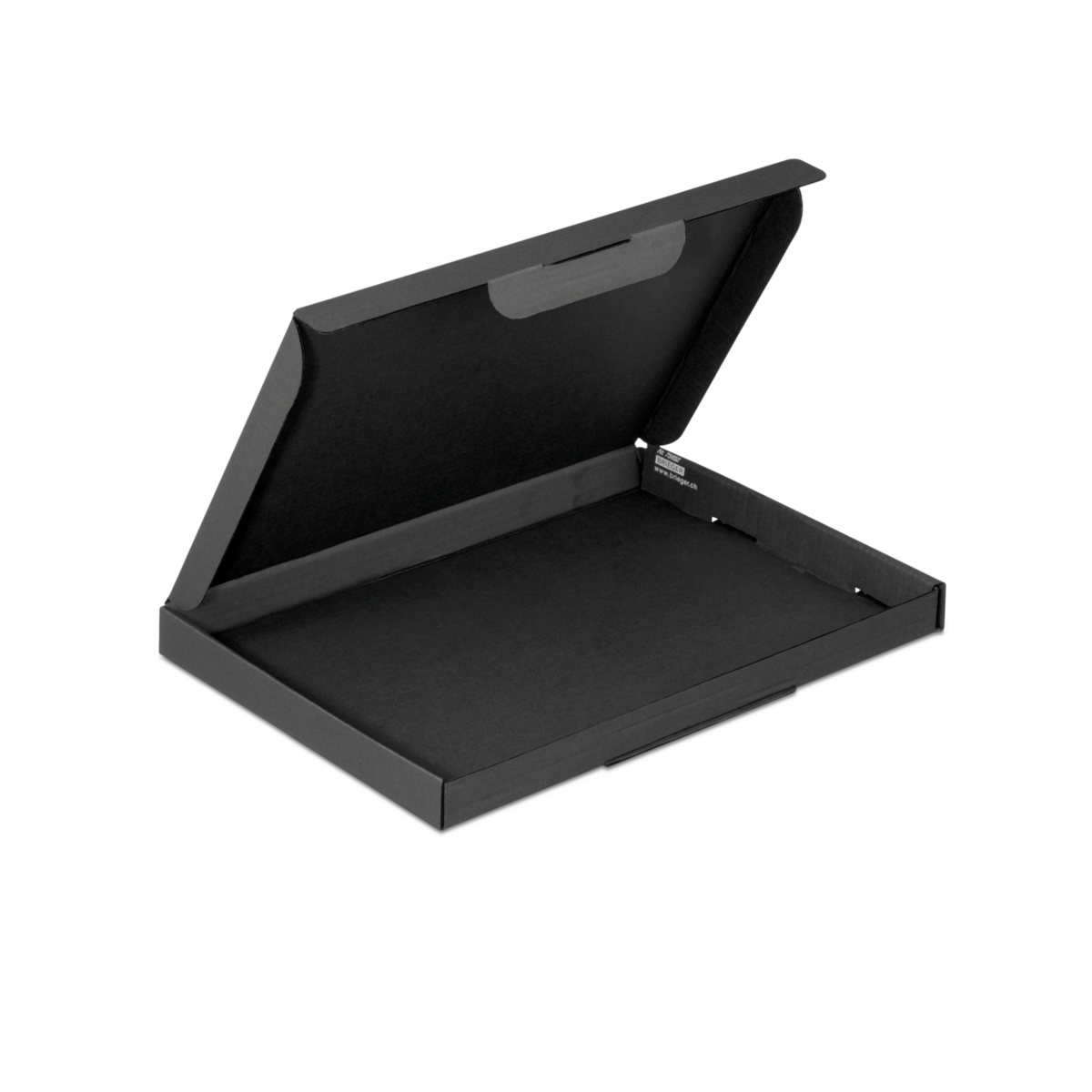 Klappschachtel schwarz mit Steckverschluss FULL BLACK