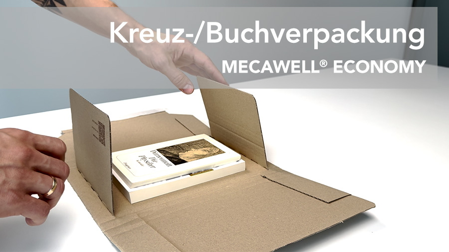 Kreuzverpackung / Buchverpackung MECAWELL® ECONOMY
