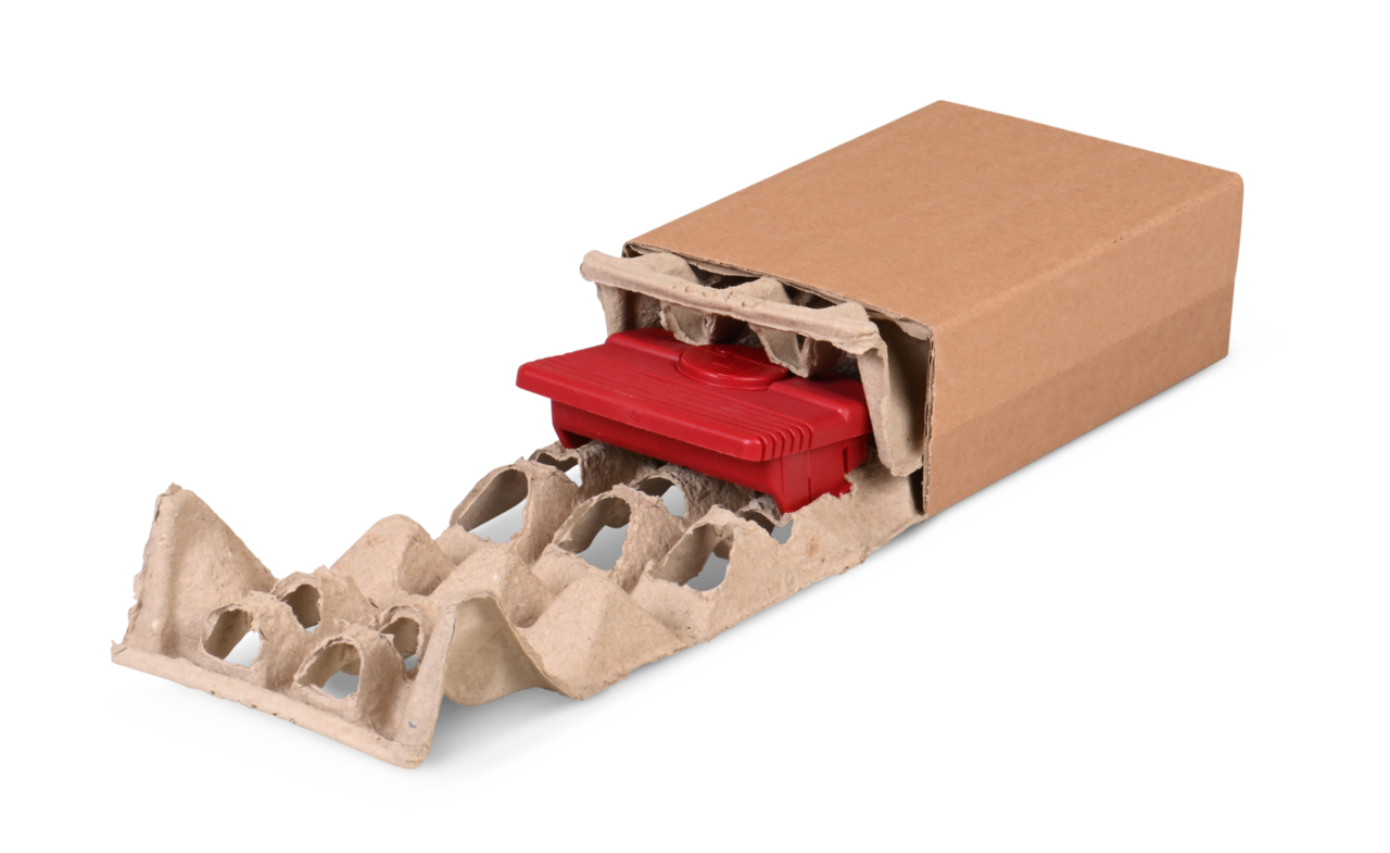Faserform Verpackung in Schiebeschachtel SOFT-PAC PAPER