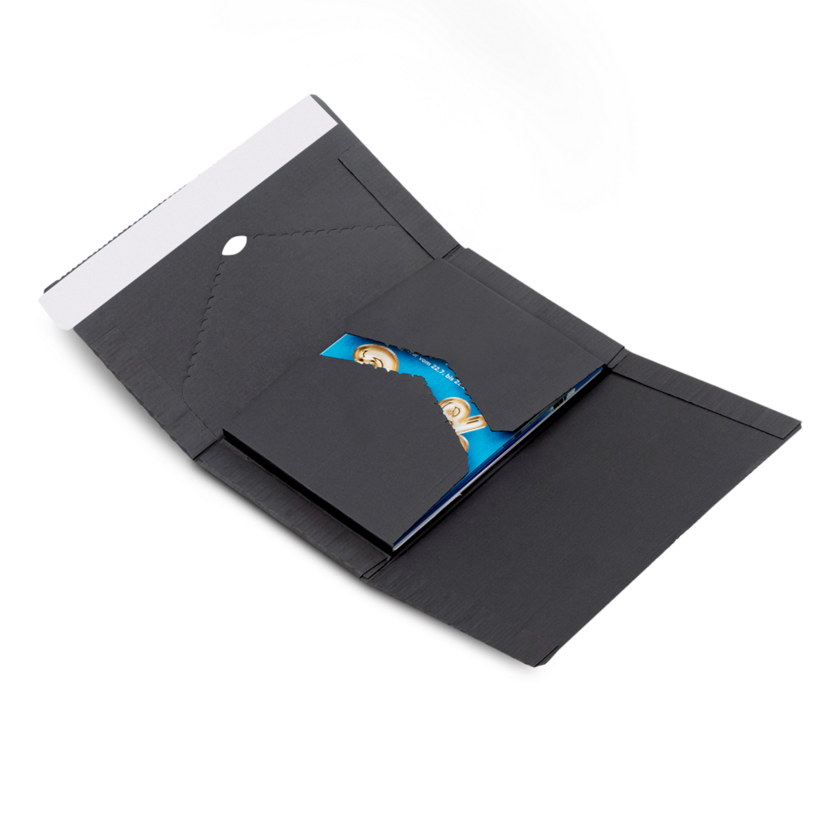 Kreuzverpackung / Buchverpackung schwarz FULL BLACK