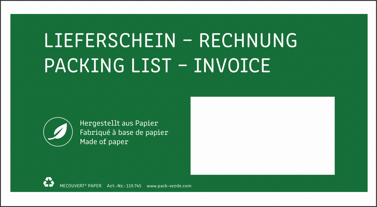 Dokumententaschen Papier MECOUVERT® PAPER