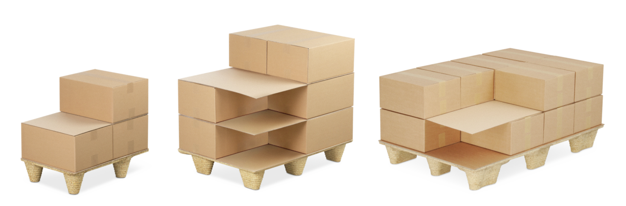 Palettenzwischenlage aus Wellkarton 