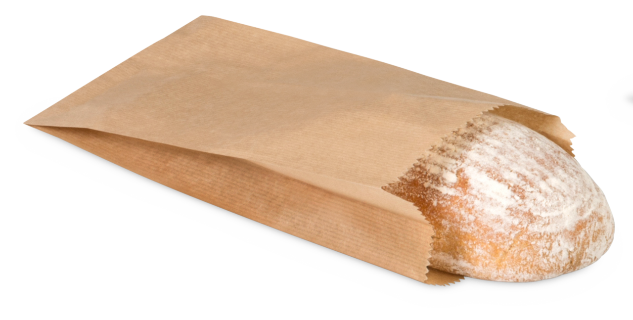 Papierfaltenbeutel braun
