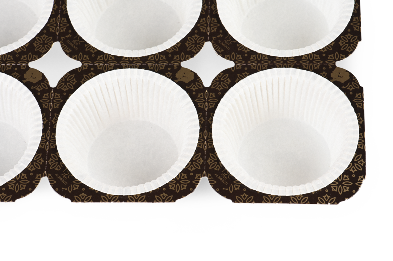 24 Cups pro Tray - dank Perforation einfach zu trennen