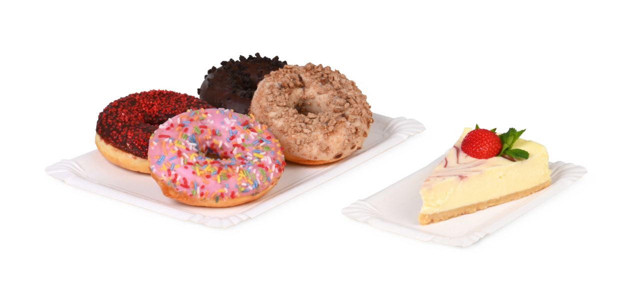 für Torten- und Kuchenstücke als Transporthelfer oder Essunterlage
