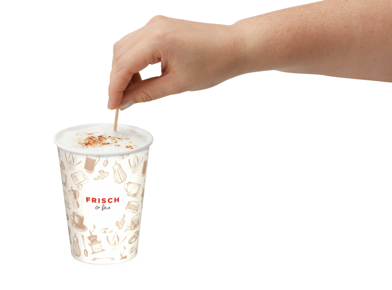 besonders lange Holzrührstäbchen für saubere Finger beim Umrühren
