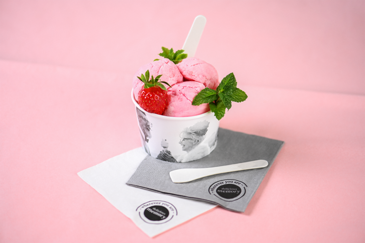 Glacelöffel aus Zellstoff