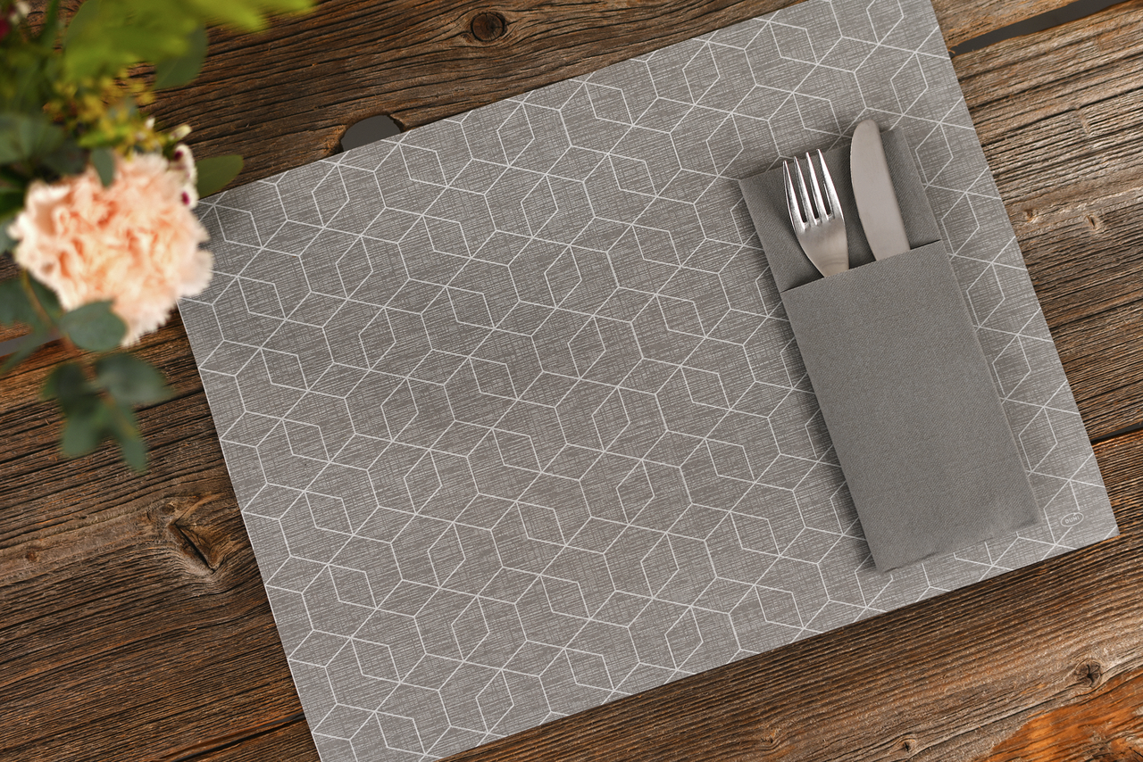 ideal kombinierbar – mit den passenden Bio-Tischsets Dunicel® schaffen Sie im Handumdrehen ein edles und nachhaltiges Ambiente