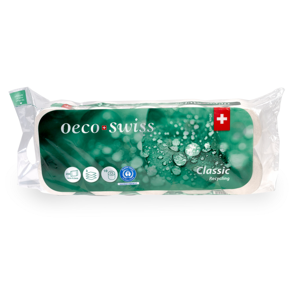 Oeco Swiss Classic Toilettenpapier Recycling, 3-lagig